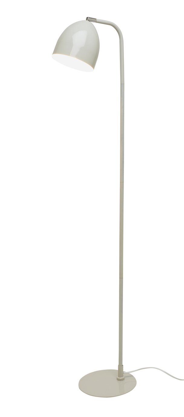 Argos Home Metal Floor Lamp - Pastel Grey