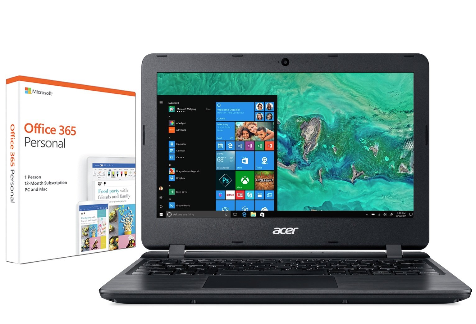 Acer Aspire 1 11In Celeron 2GB 32GB Cloudbook Laptop