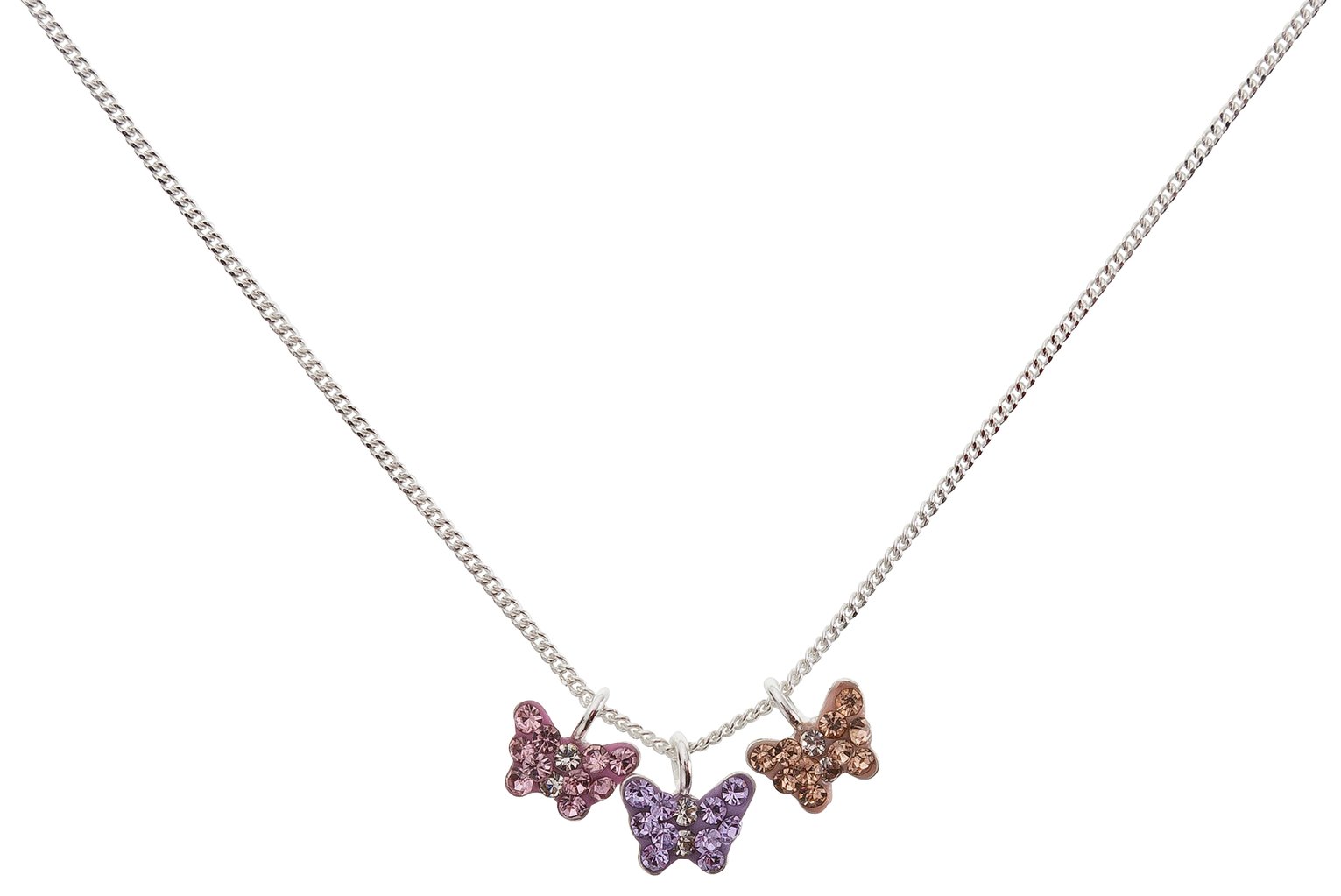 Revere Kid's Sterling Silver Crystal Butterfly Pendant review