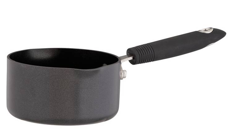 Habitat 14cm Aluminium Milk Pan - Black