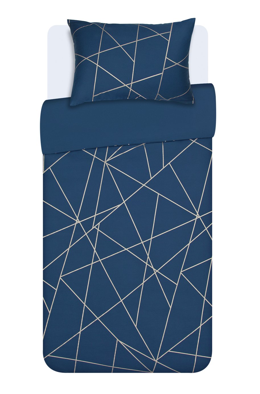 Argos Home Fineline Geometric Bedding Set - Single