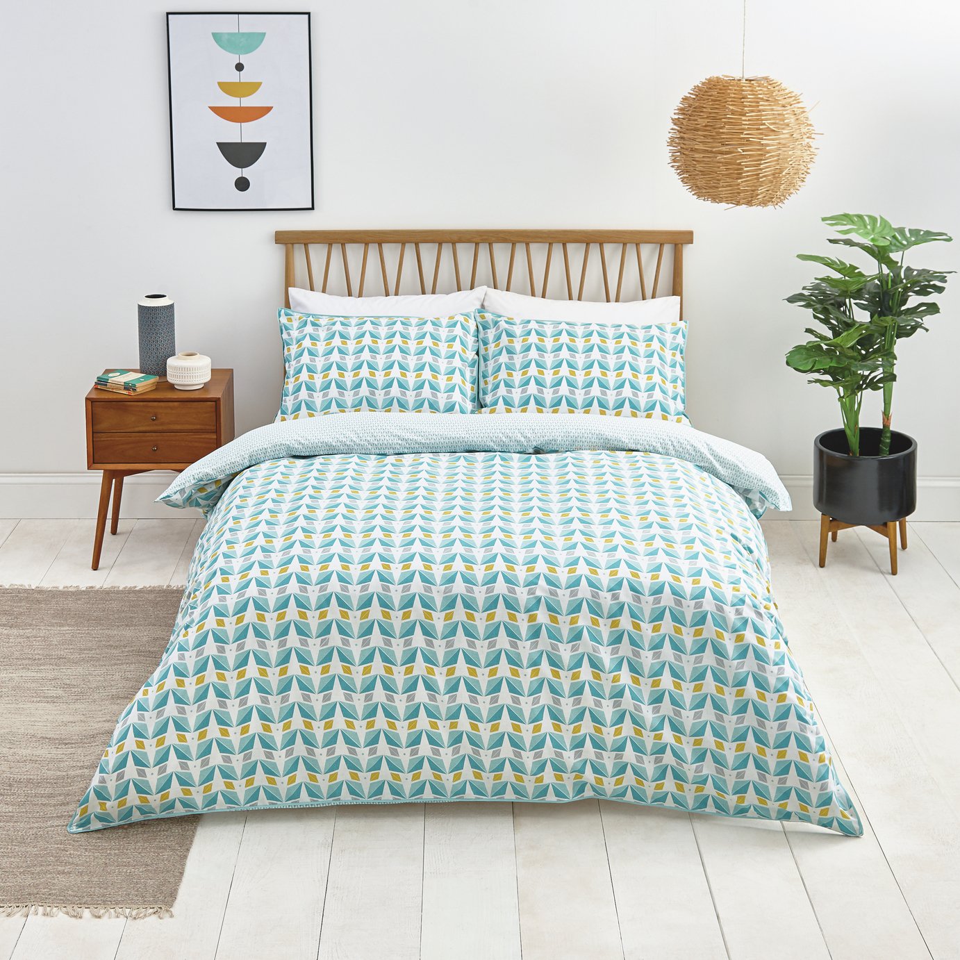 Sainsbury S Home Newstalgia Retro Bedding Set Kingsize 8162122