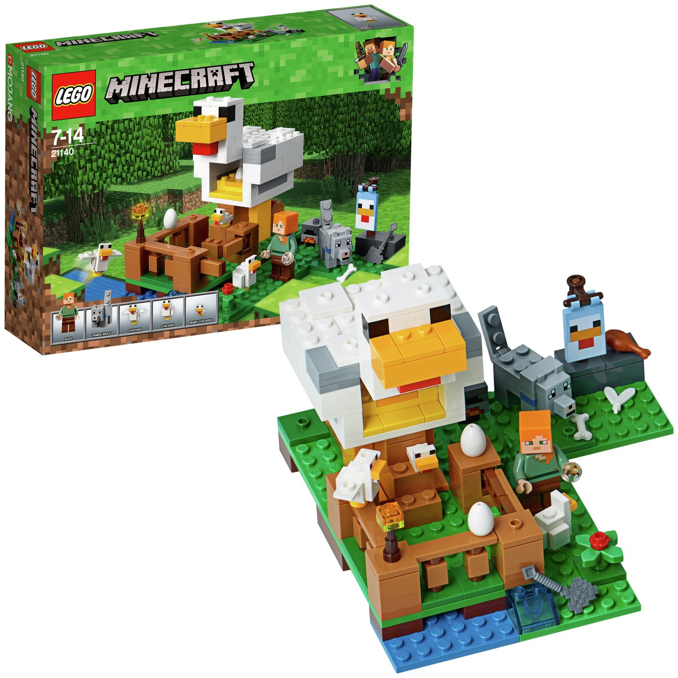 LEGO Minecraft The Chicken Coop Farm Animal Toy - 21140