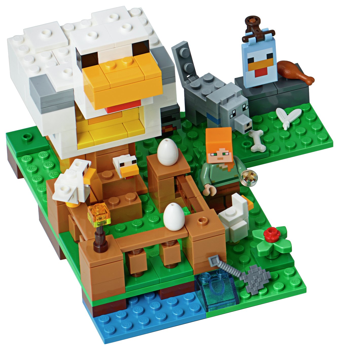 LEGO Minecraft The Chicken Coop Farm Animal Toy Reviews