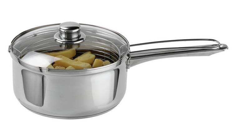 Argos Home 22cm Stainless Steel Chip Pan