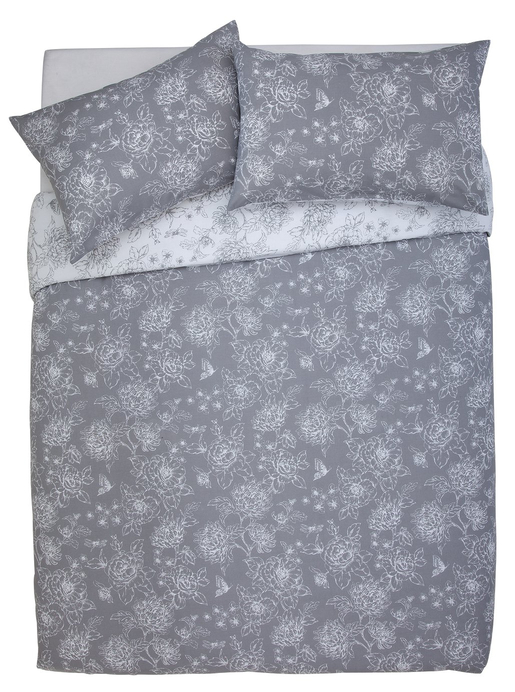 Argos Home Grace Grey Bedding Set Superking 8164034 Argos