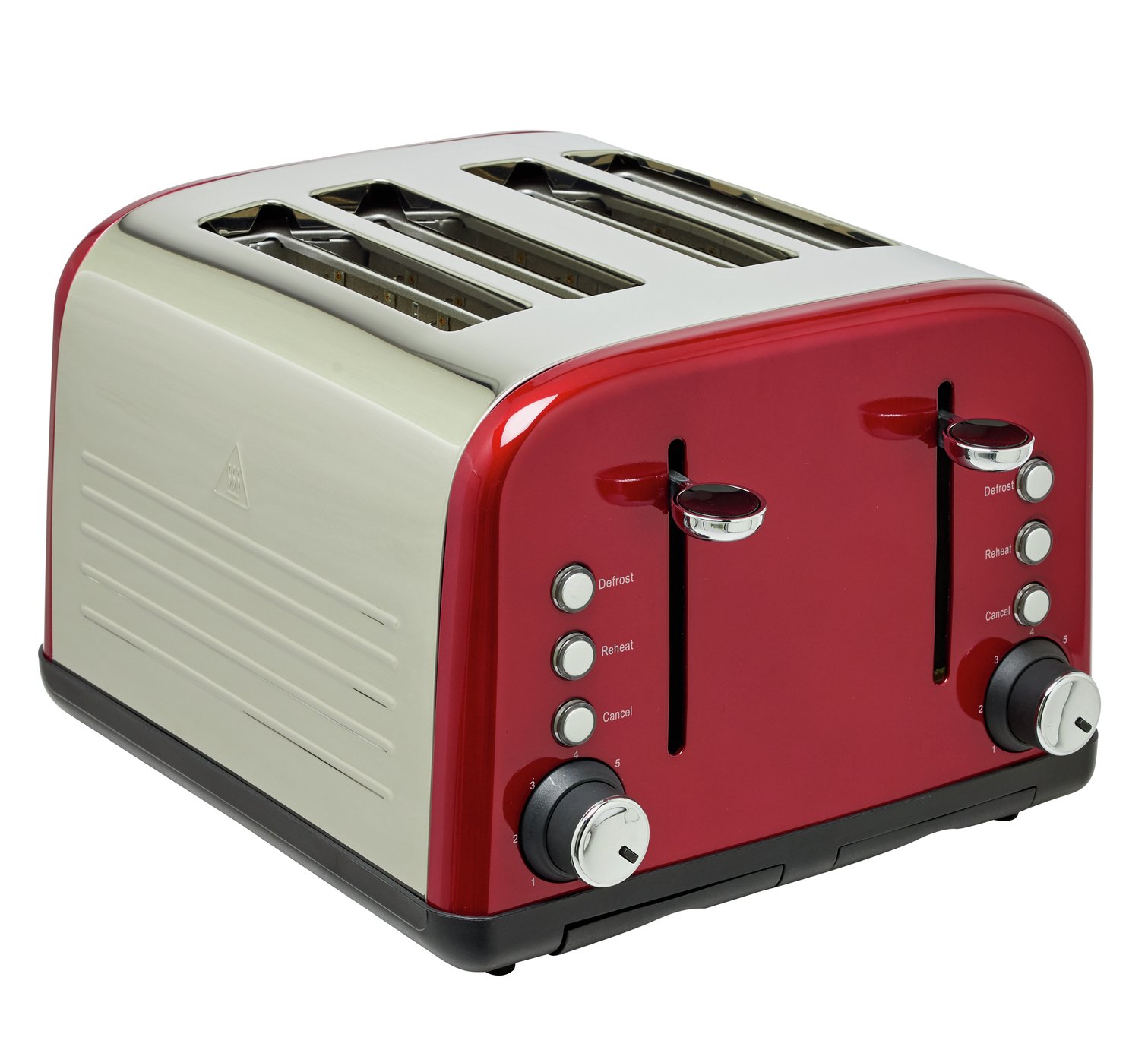 Cookworks 4 Slice Toaster - Red