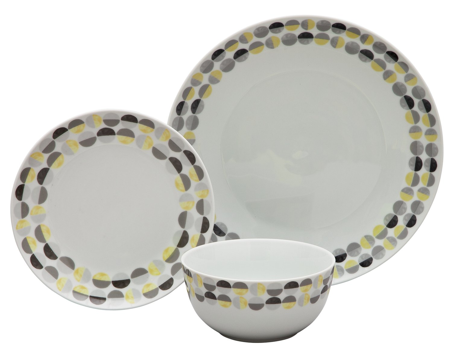 Argos Home Geometric Ceramic 12 Piece Dinner Set Reviews