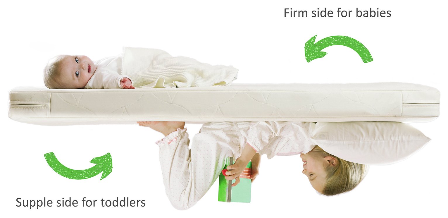 little green sheep natural twist cot bed mattress