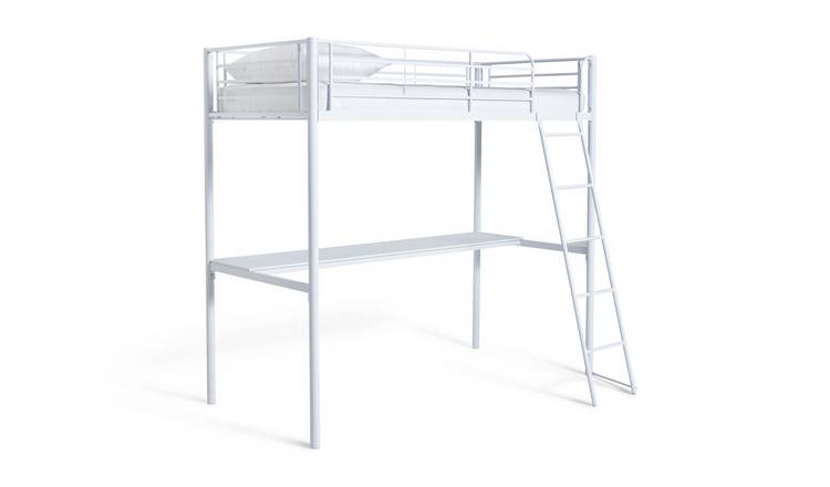 White metal store high sleeper