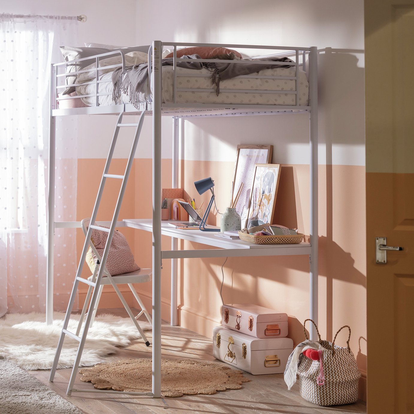 argos bunk bed with desk