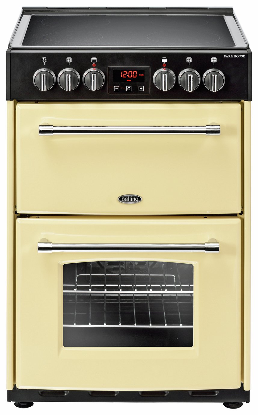 Belling Farmhouse 60E 60cm Electric Range Cooker - Cream