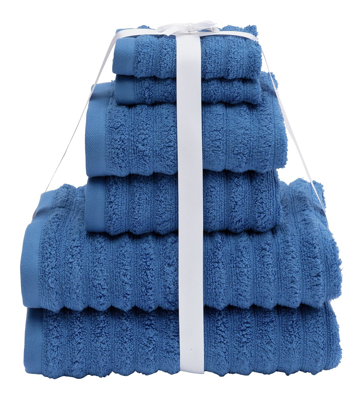 Argos Home Quick Dry 6 Piece Towel Bale - Ink Blue