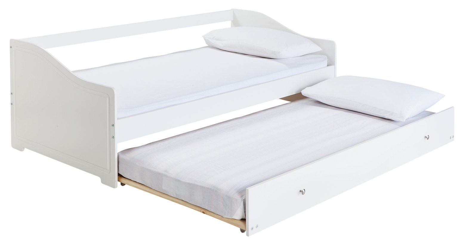 Argos Home Brooklyn Day Bed, Trundle and Kids Mattress-White Review