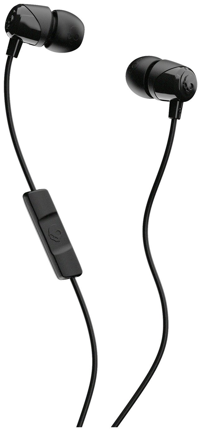 black earphones