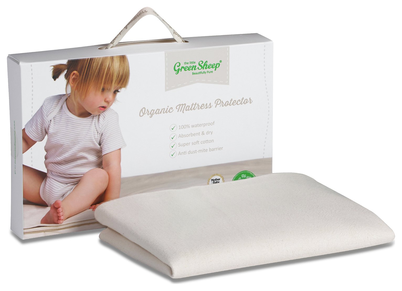 little green sheep mattress protector single