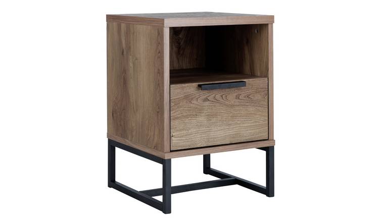 Walnut bedside table deals argos