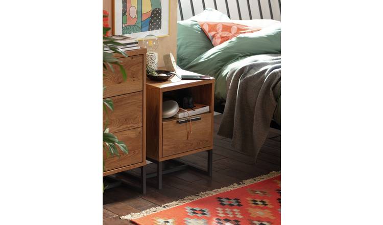 Buy Habitat Nomad 1 Drawer Bedside Table Oak Effect Bedside Tables Argos