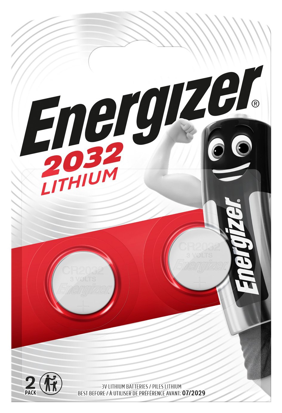 Energizer 2032 Lithium Coin Batteries - 2 Pack