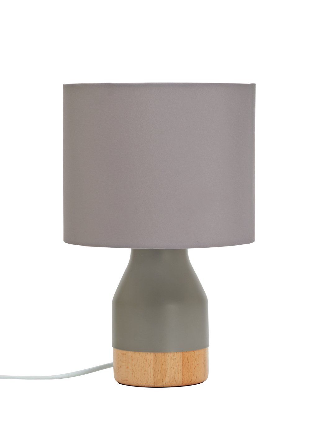 Argos Home Finbar Table Lamp - Grey & Wood