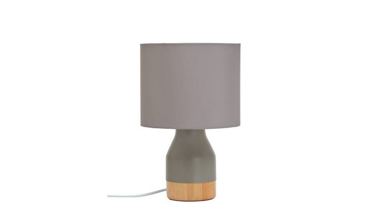Buy Argos Home Finbar Table Lamp Grey Wood Limited Stock