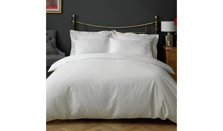 Argos Home 400tc Egyptian Cotton Oxford Duvet Set Superking