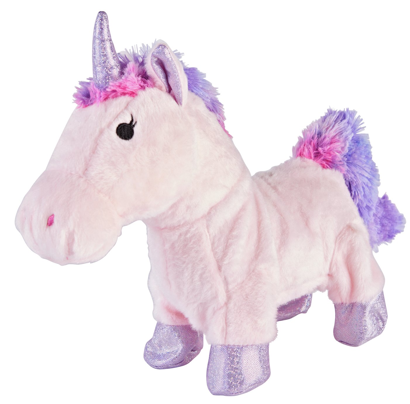 walking unicorn plush toy