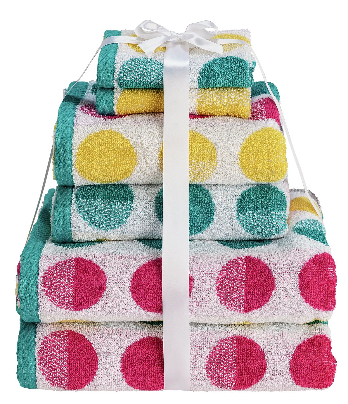 Argos Home 6 Piece Towel Bale - Spots