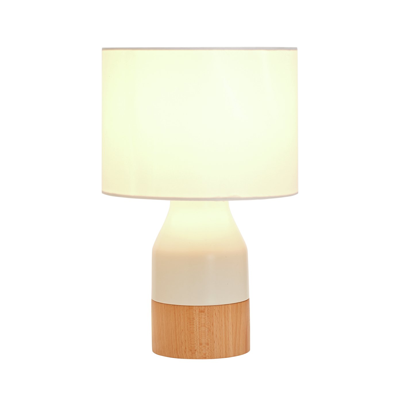 argos white table lamp