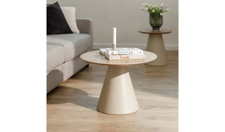 Furniture To Go Soli Round Coffee Table - Natural & Grey