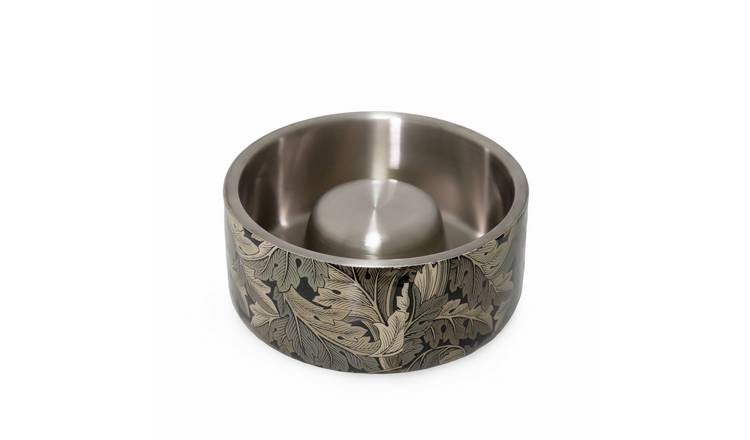 Morris & Co. Double Walled Slow Dog Feeder - Acanthus Print