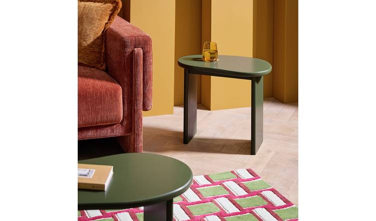 Habitat Leena Organic Shape Side Table - Green
