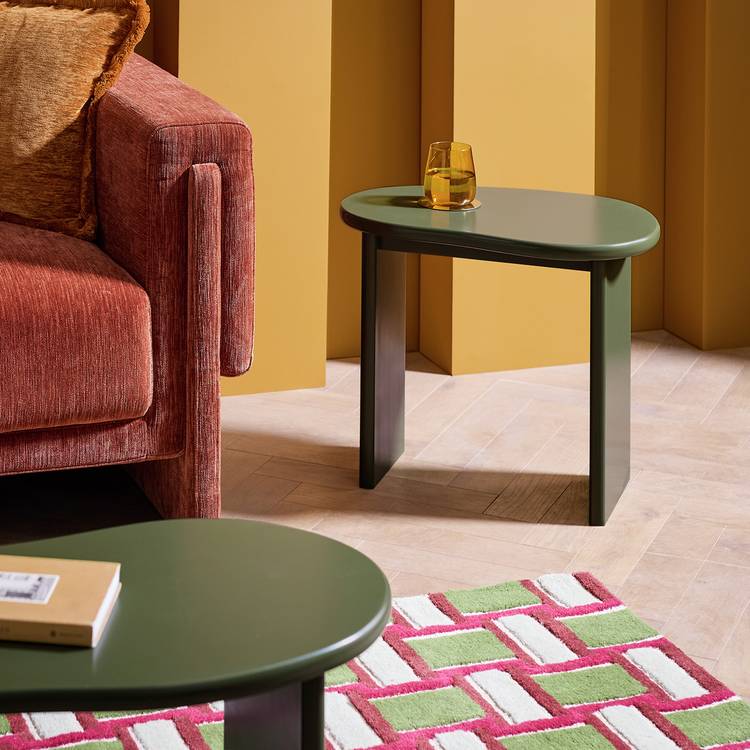 Habitat Leena Organic Shape Side Table - Green 0
