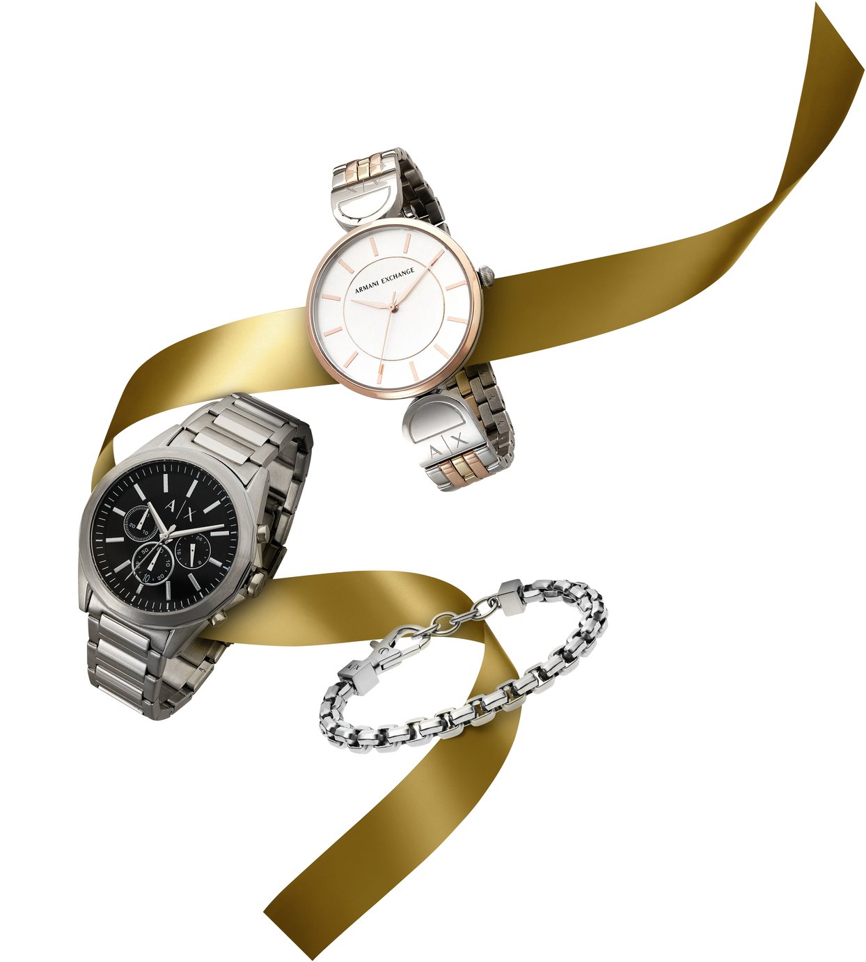 Buy Armani Exchange Stainless Steel Chain Bracelet | Mens 