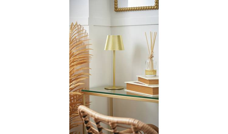BHS Rechargeable LED Table Lamp - Gold