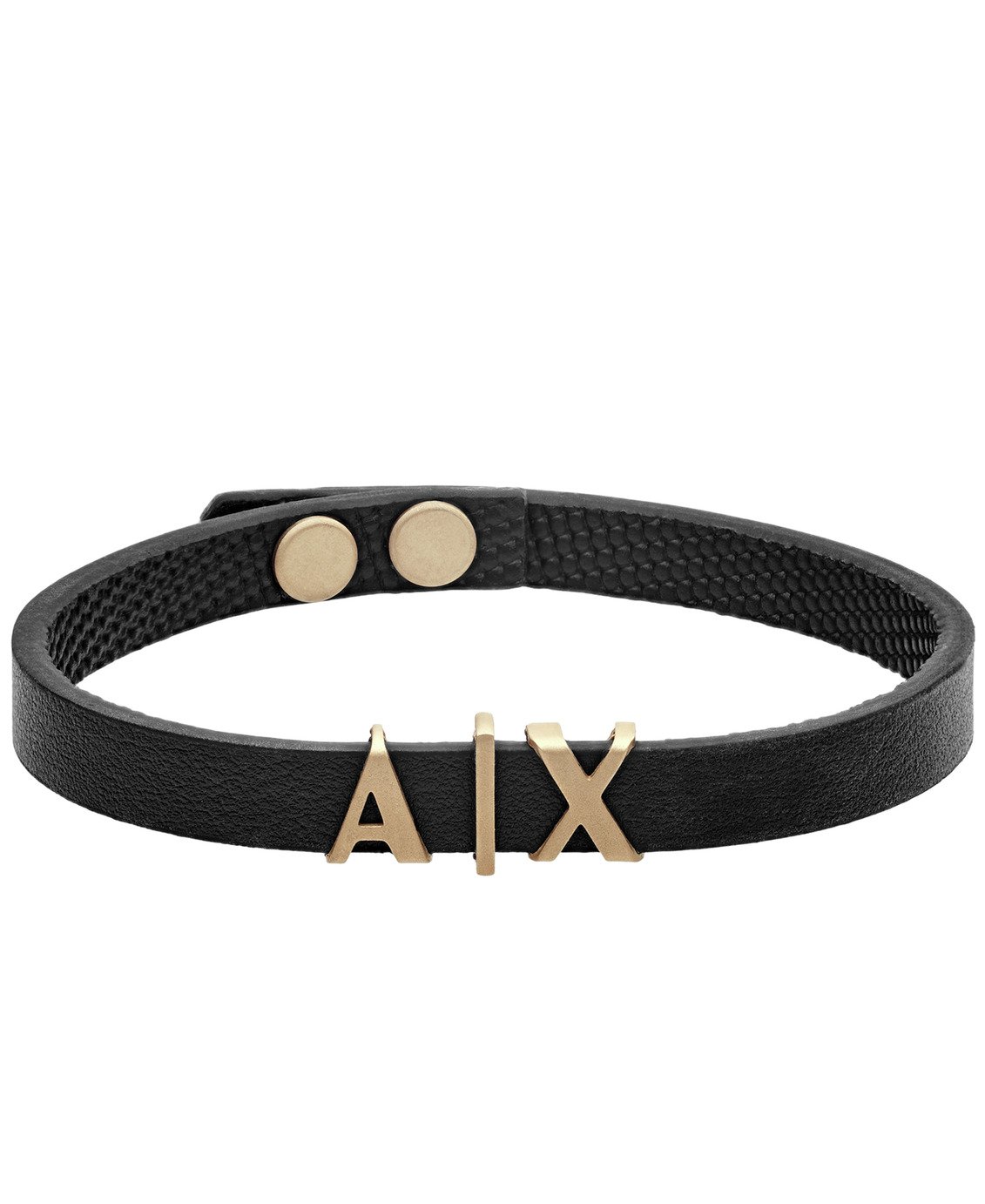 armani mens leather bracelet