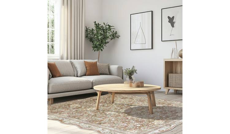 Classics Collection Summer Bloom Peach Cut Pile Rug - 160x230cm