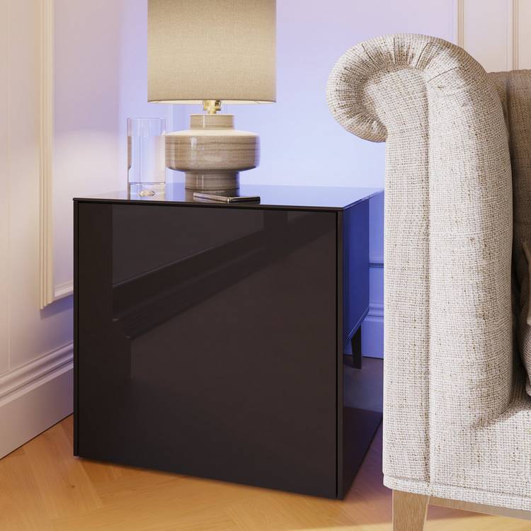 Frank Olsen Intel Smart LED Side Table - Black 0