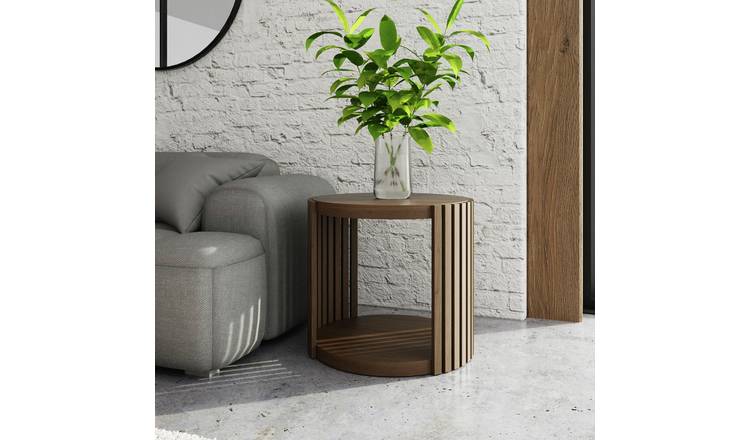 GFW Zadie Round Side Table - Walnut