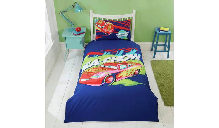 Disney Cars Ka-Chow Kids Blue Bedding Set - Single