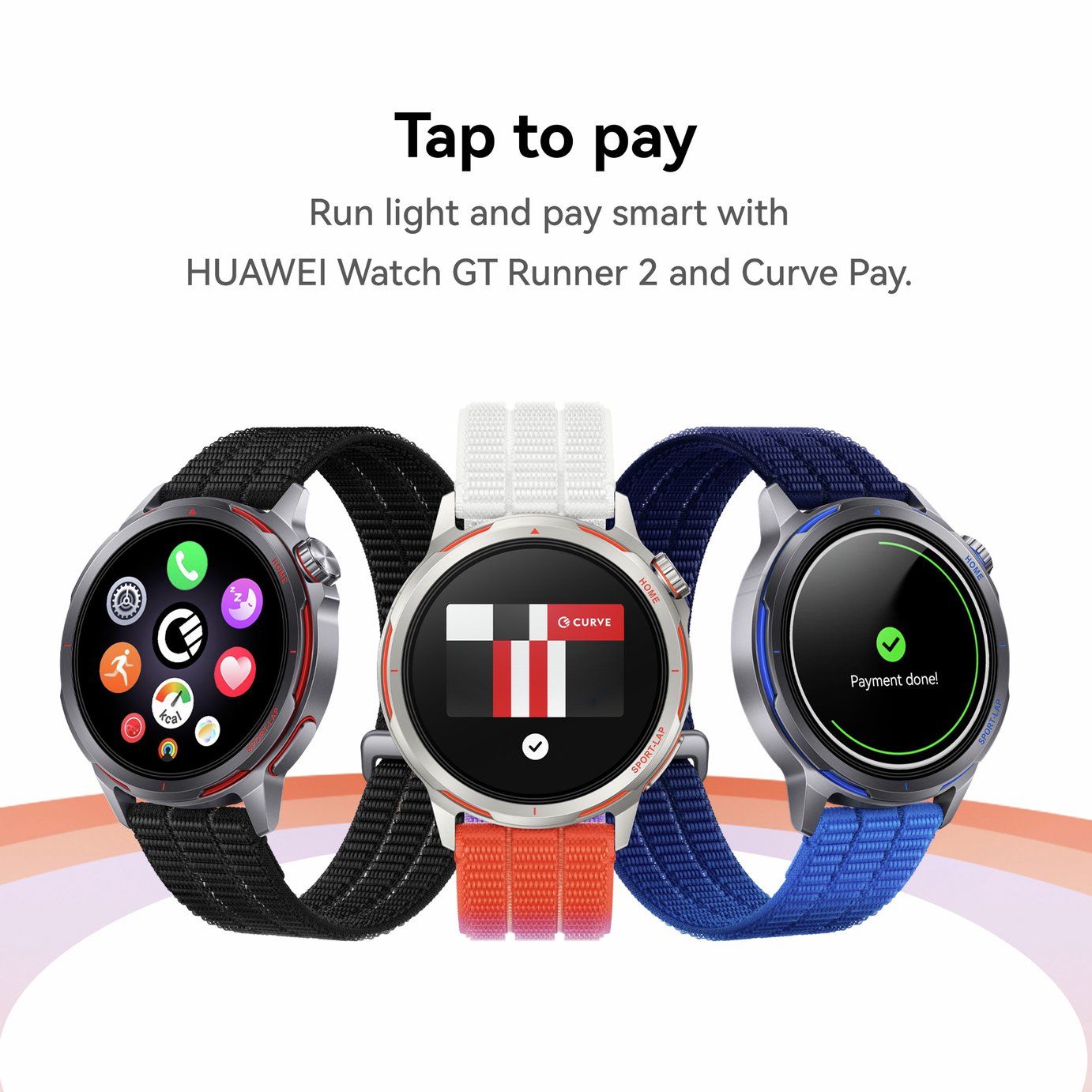 Buy HUAWEI Watch GT Runner 2 GPS Smart Watch - Dusk Blue | Fitness