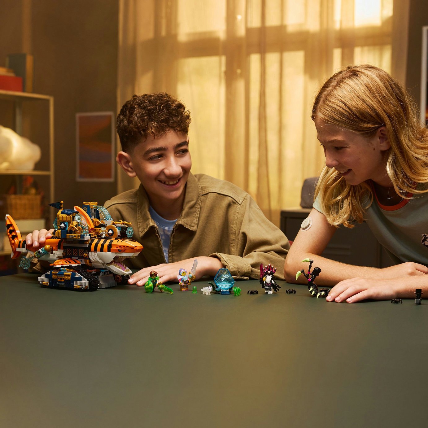 Buy LEGO DREAMZzz 2in1 Tiger Shark Tank Toy for Kids 71515 | LEGO