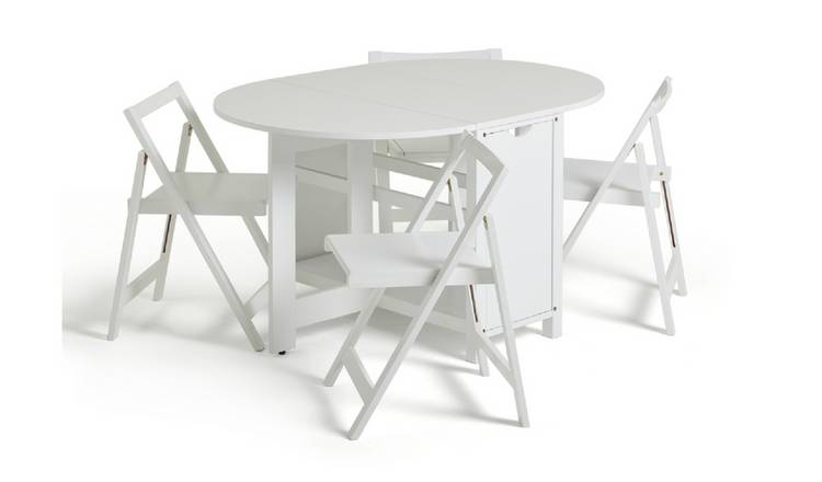 Argos Home Butterfly Dining Table & 4 Chairs - White