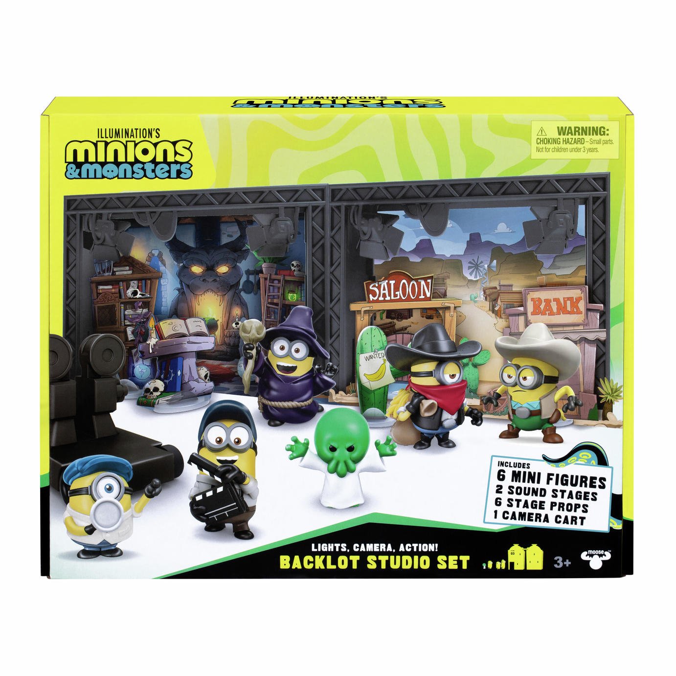 Minions & Monsters フィギュア 3体セット　【オマケ付き】 Buy Minions & Monsters Backlot Studio Figures Set | Playsets and