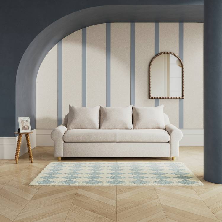 Habitat Whitby Fabric 4 Seater Sofa - Natural - Ash Leg 0