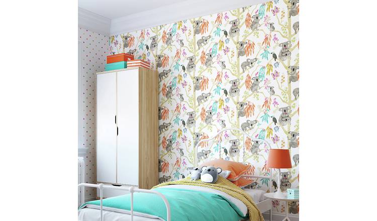 Ohpopsi Kooka Koala Pumpkin Multicolour Wallpaper