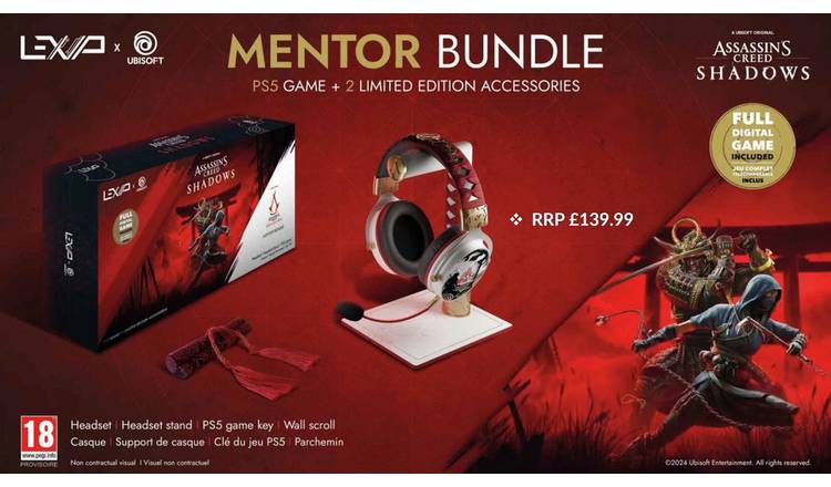 Lexip X Ubisoft Assassin's Creed Shadows PS5 Mentor Bundle