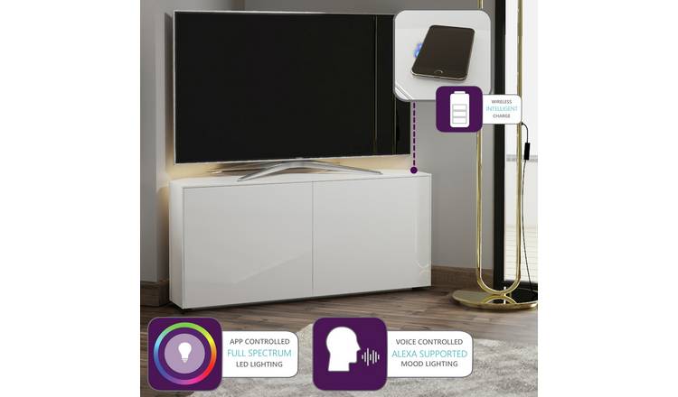 Tv stand with led deals lights argos