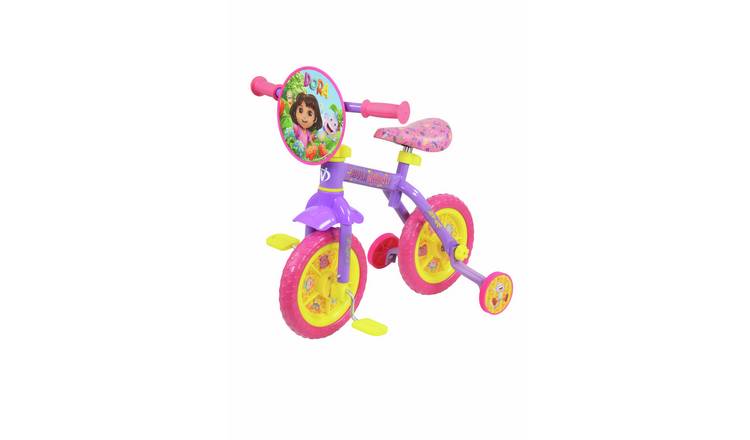Dora 10 Inch Wheel Size Kids 2-in-1 Training Bike