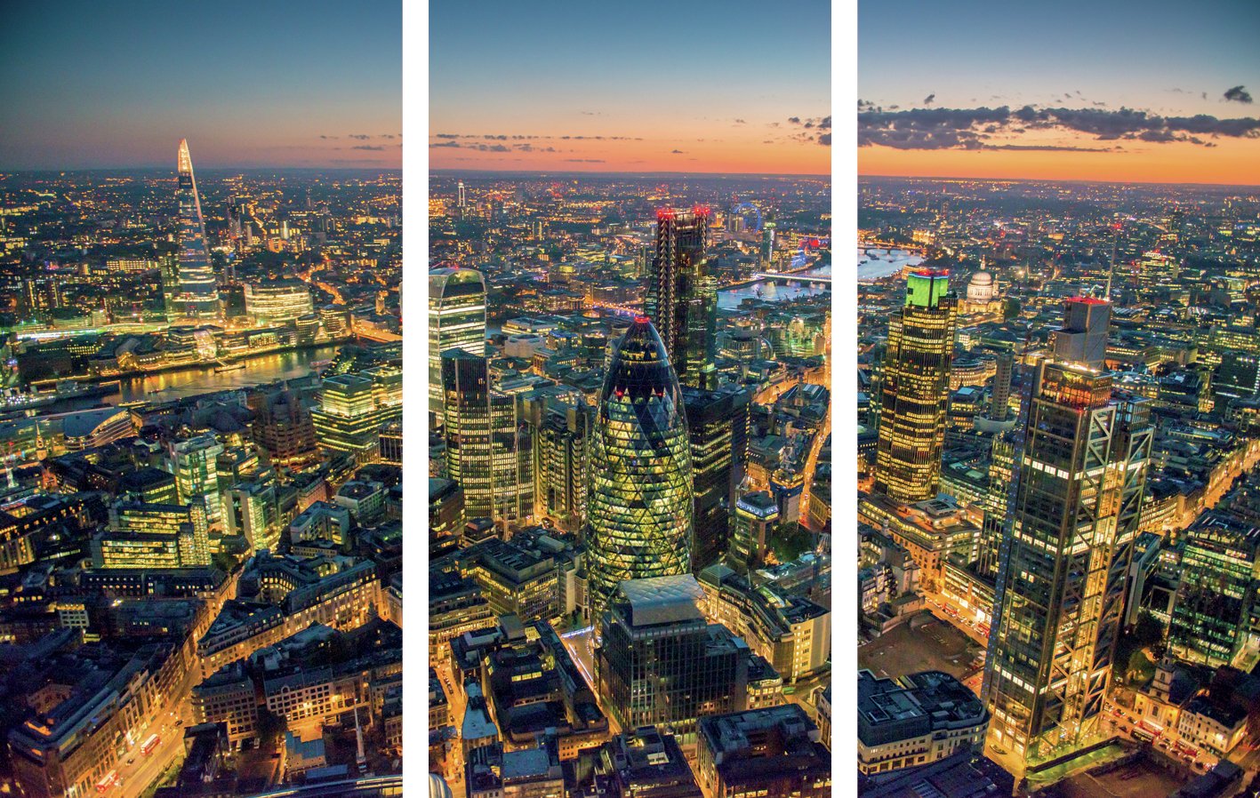 The Art Group London Skyline Canvas Trio Reviews Updated July 2024